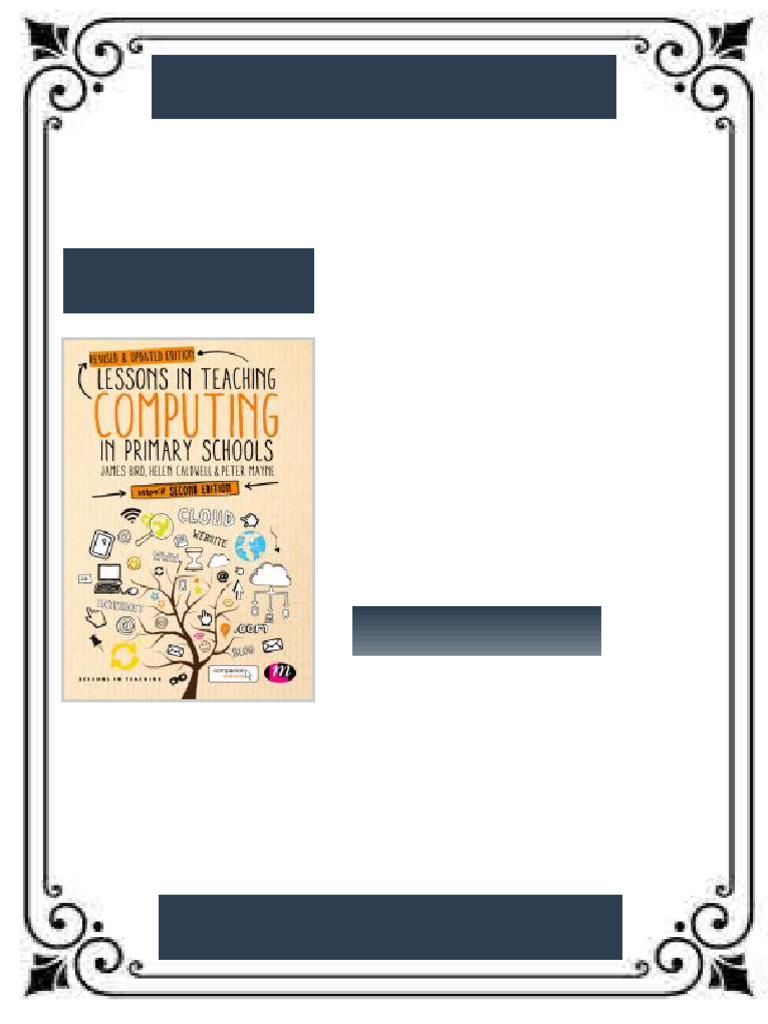 Lessons in Teaching Computing in Primary Schools 2nd Edition James Bird ...