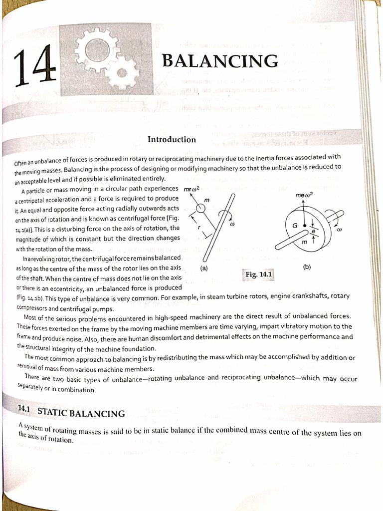 Balancing (Static & Dynamic) | PDF