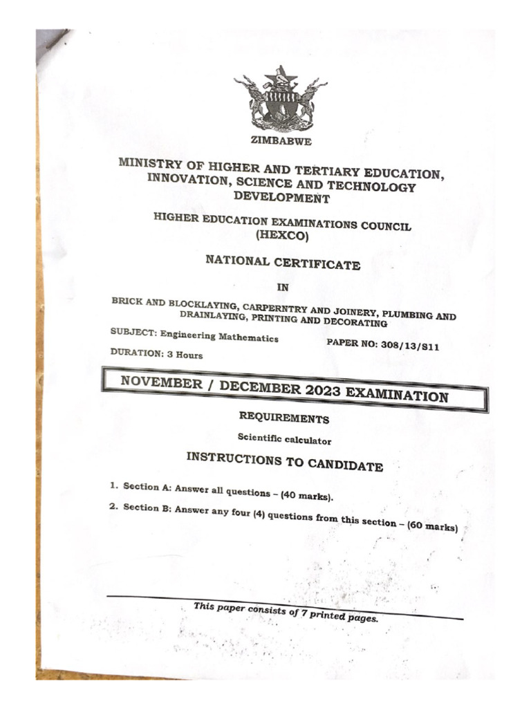 Engineering Maths NovDec 2023 | PDF