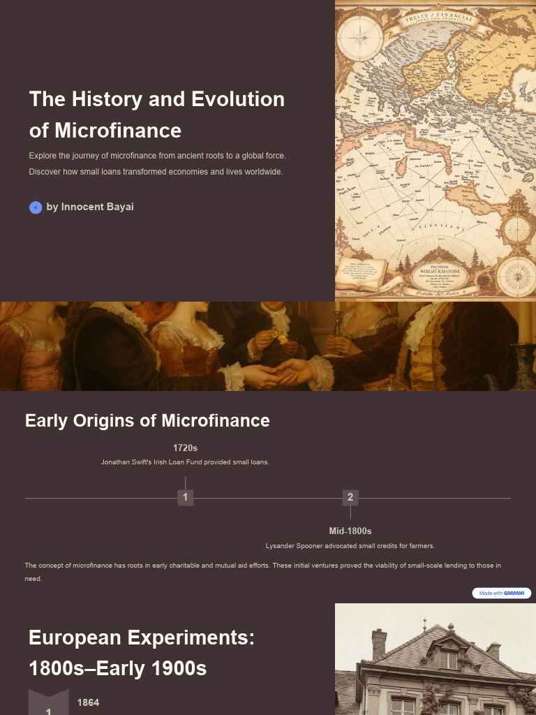 History and Evolution of Microfinance | PDF