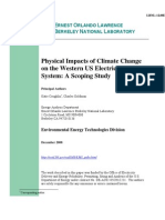 Physical Impacts of Climate Change on the Western US Electricity System
