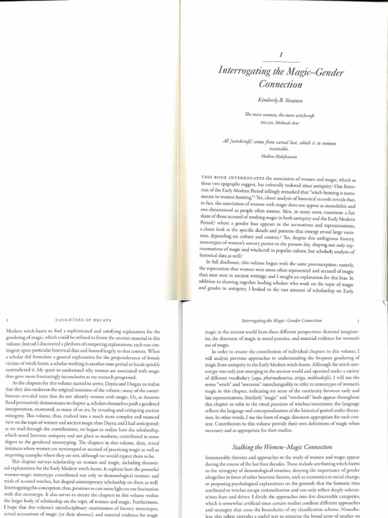 Interrogating The Magic-Gender Connection | PDF