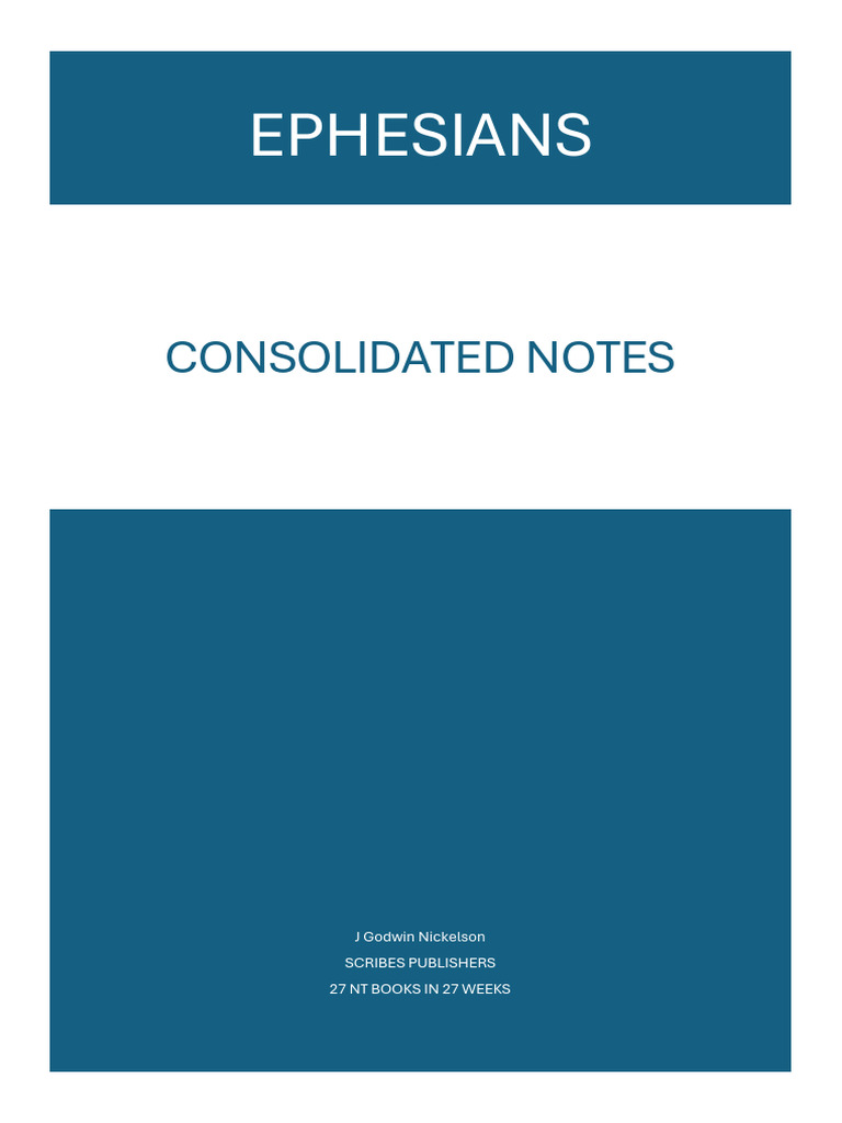 Ephesians Study Guide: Insights & Context | PDF | Paul The Apostle ...