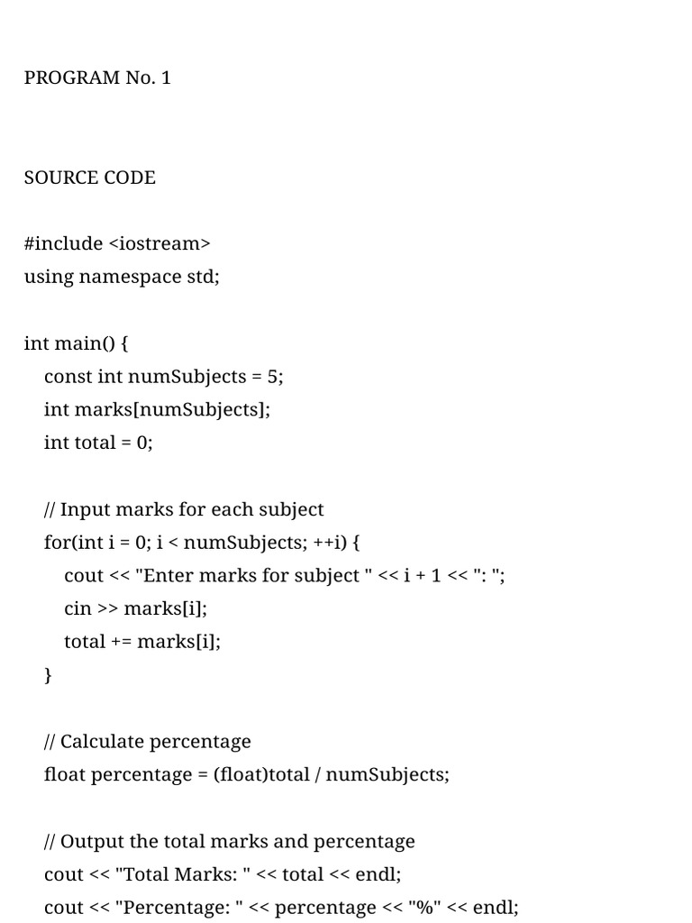 C++ and Python Programming Examples | PDF | Namespace | Computer ...
