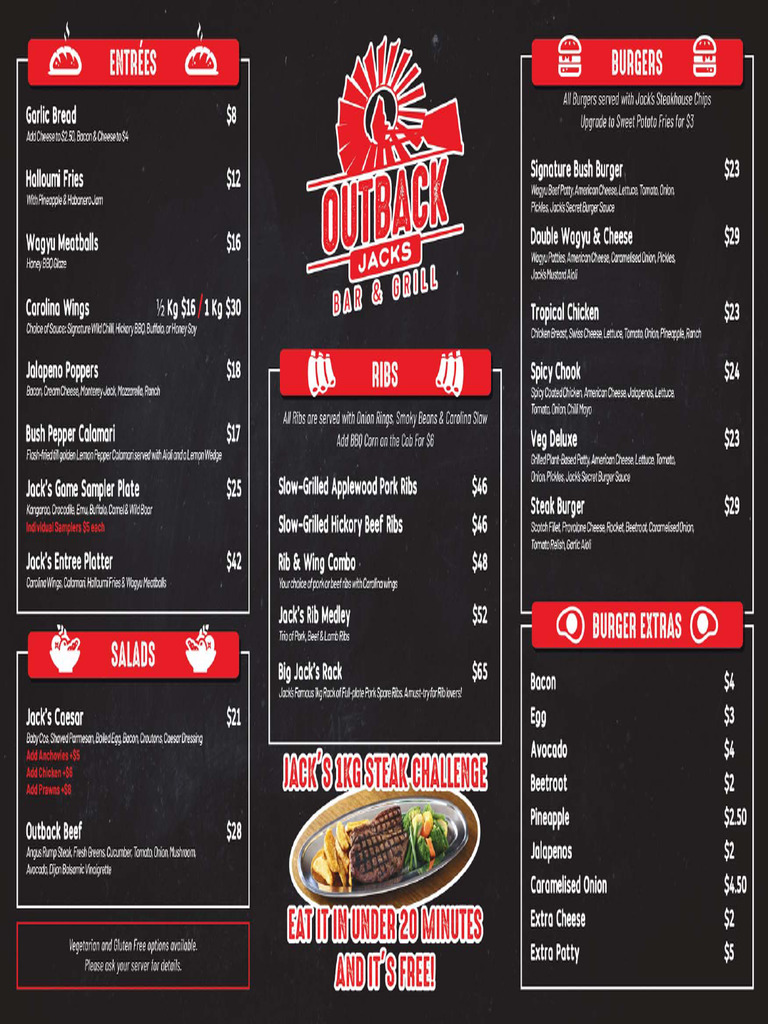 Outback Jacks Menu2024 Web | PDF