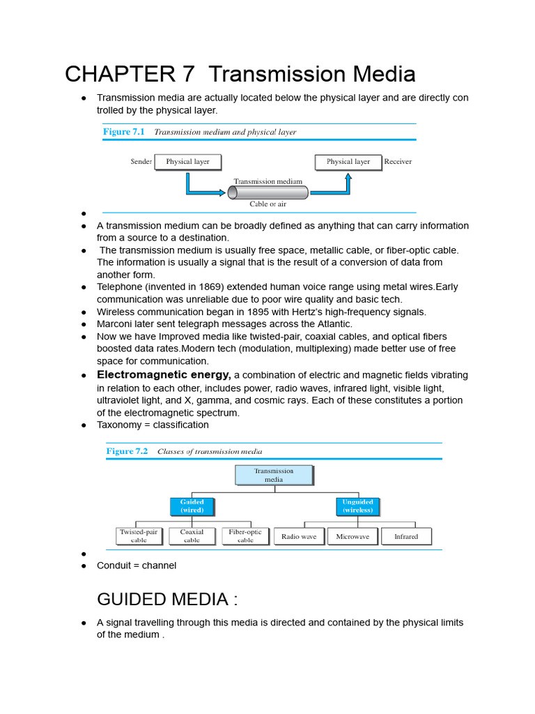 Understanding Transmission Media Types | PDF | Transmission Medium ...