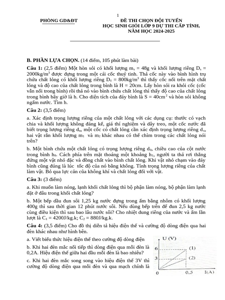 de Thi KHTN 1 | PDF