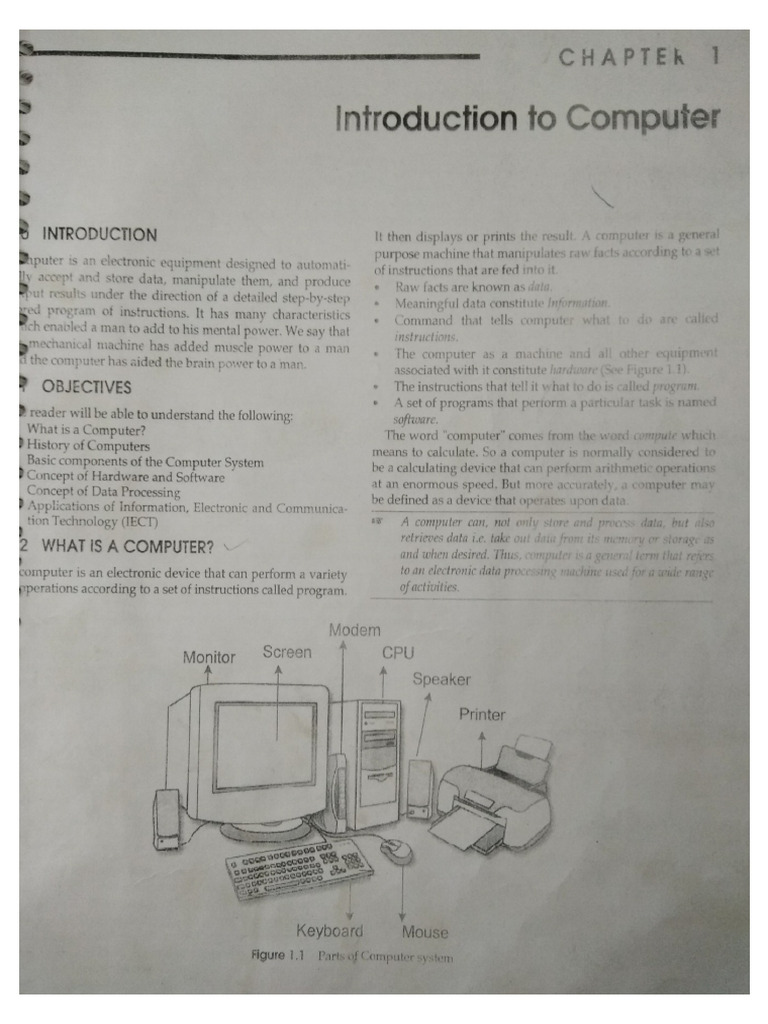 NIELIT CCC Introduction to Computer Notes PDF in English Download | PDF