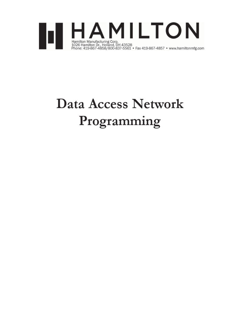 Data Access Network Programming: Document #101-0157 1 2/23/12 | PDF ...