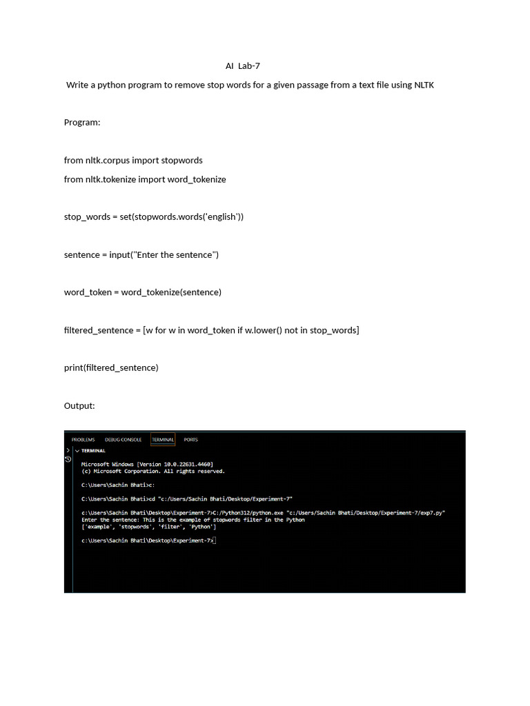 AI Lab-7 | PDF