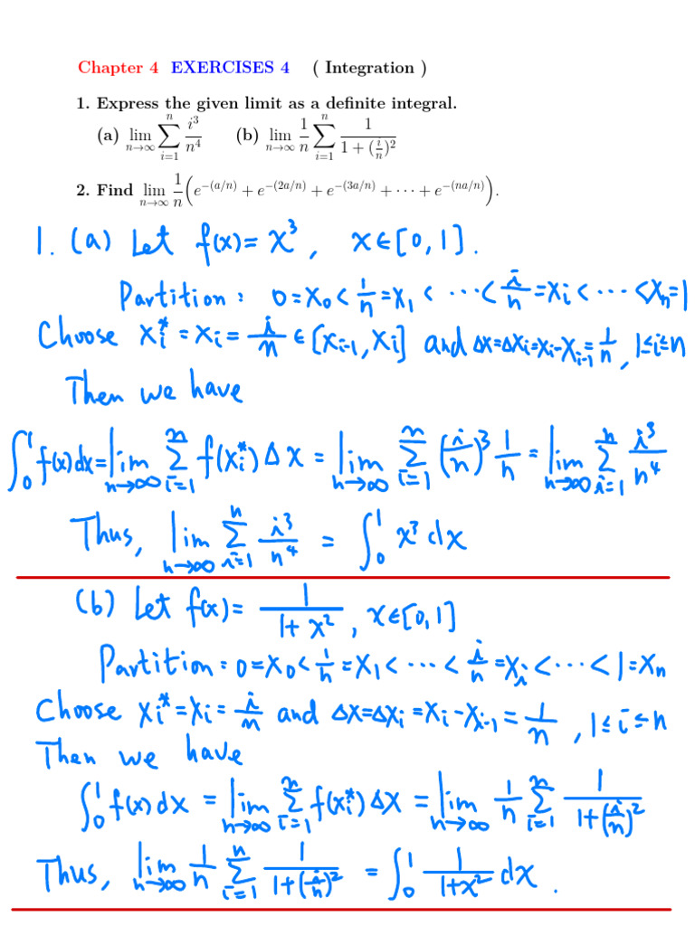 Integration Exercises and Solutions | PDF | Chess Theory | Chess