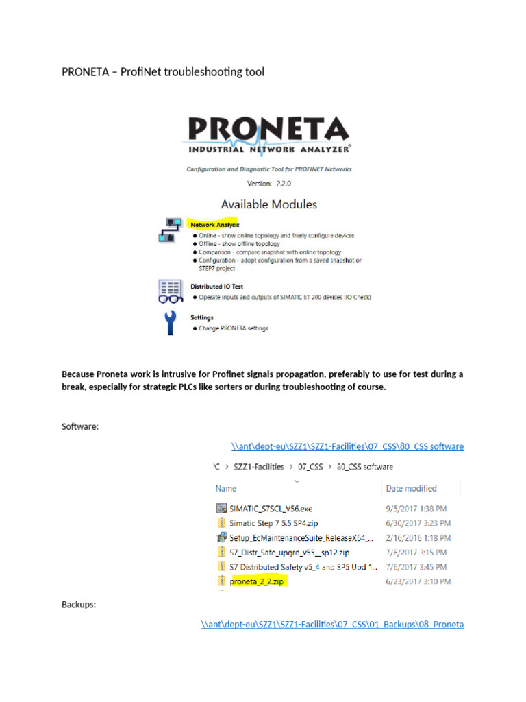 (VDL) PRONETA Profinet Troubleshootig PL | PDF