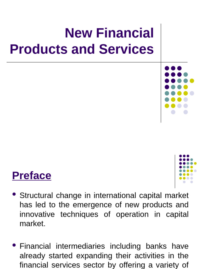 Innovative Financial Products Overview | PDF | Futures Contract ...