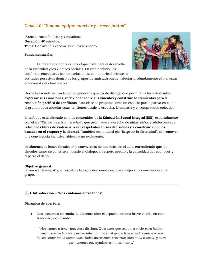 Convivencia y empatía en el aula | PDF | Las emociones | Educación sexual