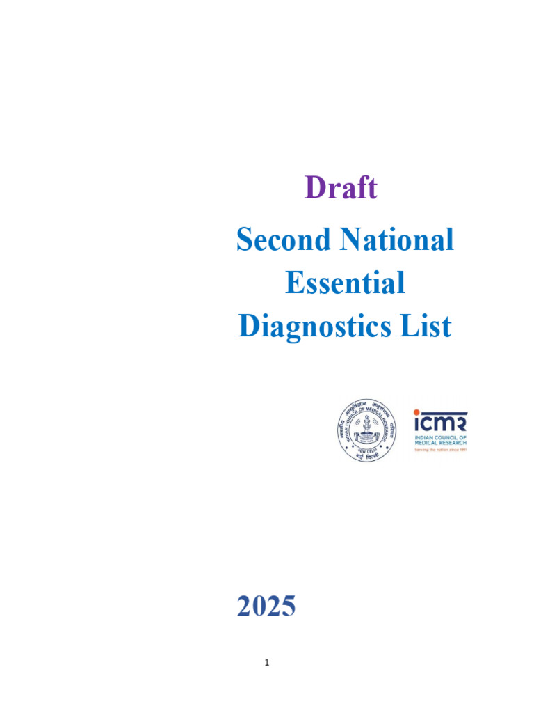Revised National Essential Diagnostics List 2025 | PDF