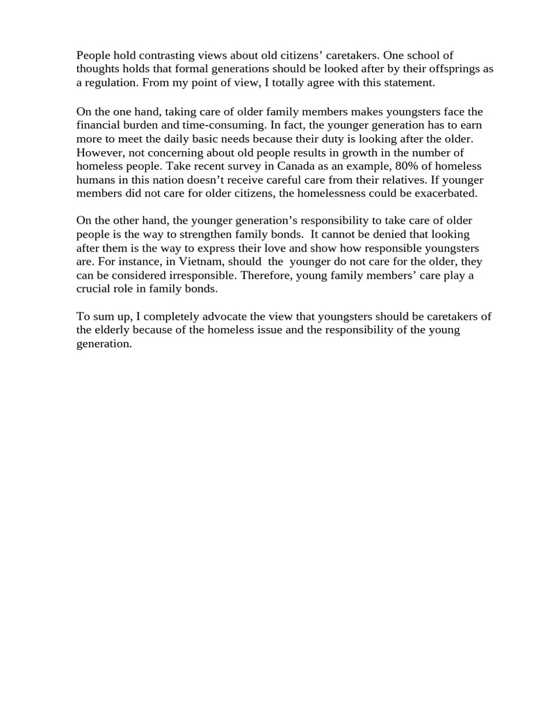 People Hold Contrasting Views About Old Citizens | PDF