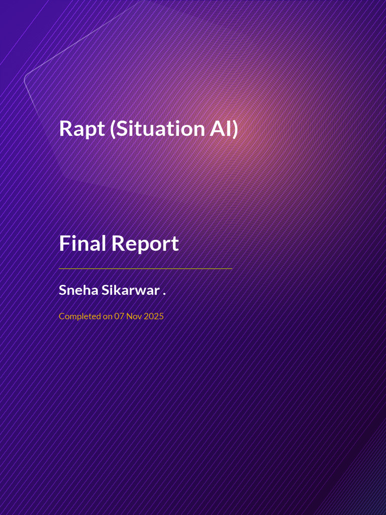 Rapt AI Performance Review Summary | PDF