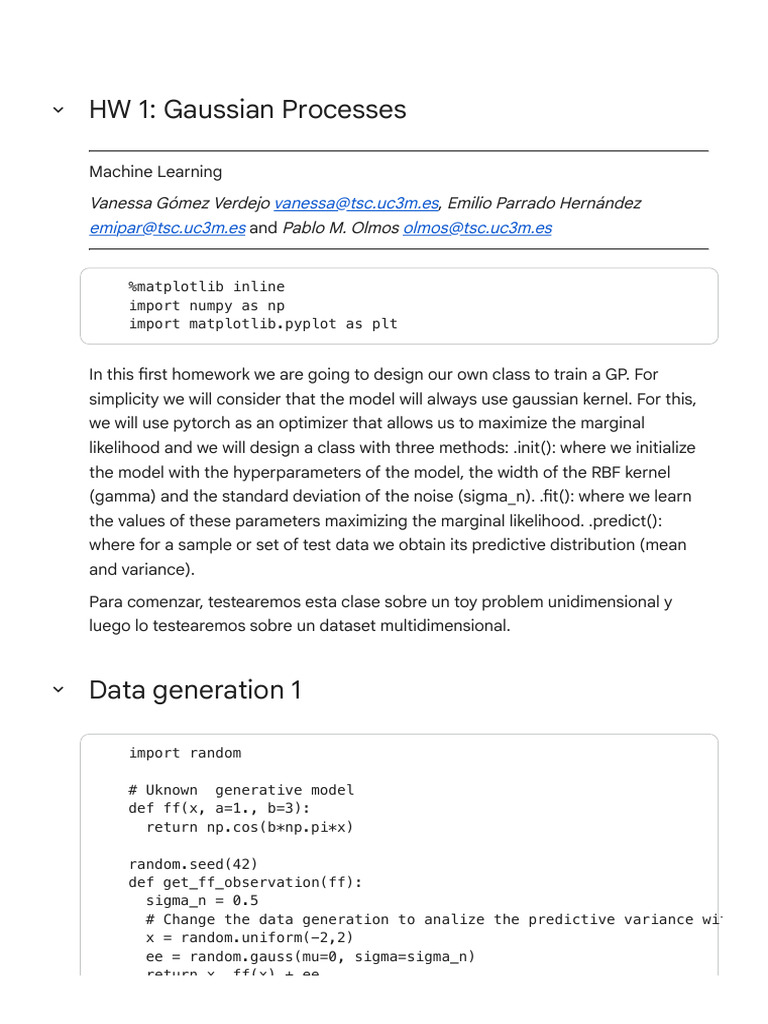 Gaussian Processes in Machine Learning | PDF | Normal Distribution ...