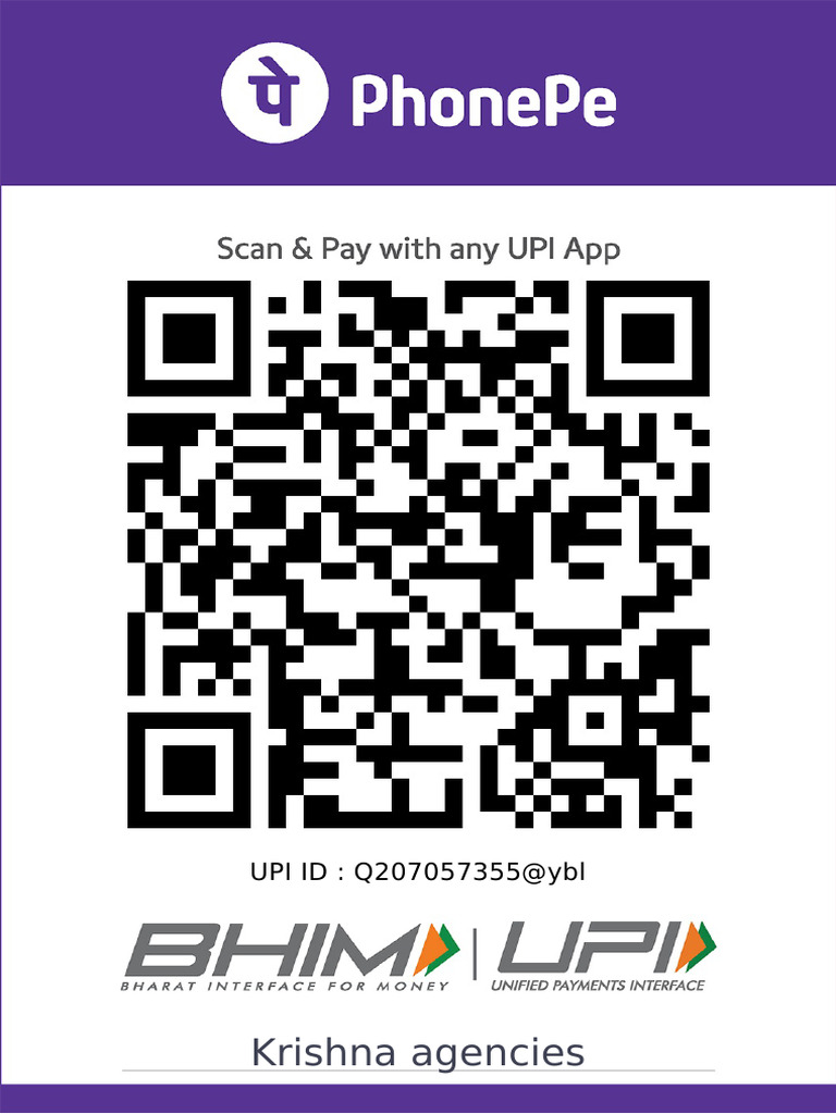 Krishna Agencies: UPI ID: Q207057355@ybl | PDF