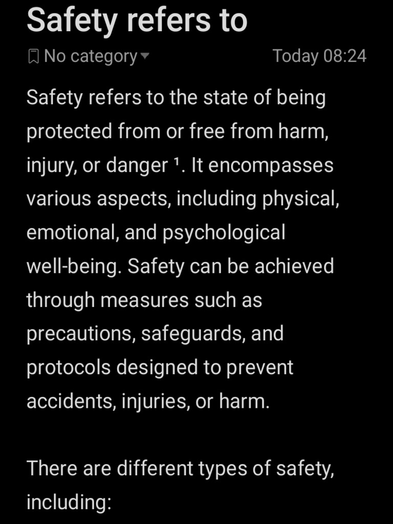 Understanding Different Types of Safety | PDF