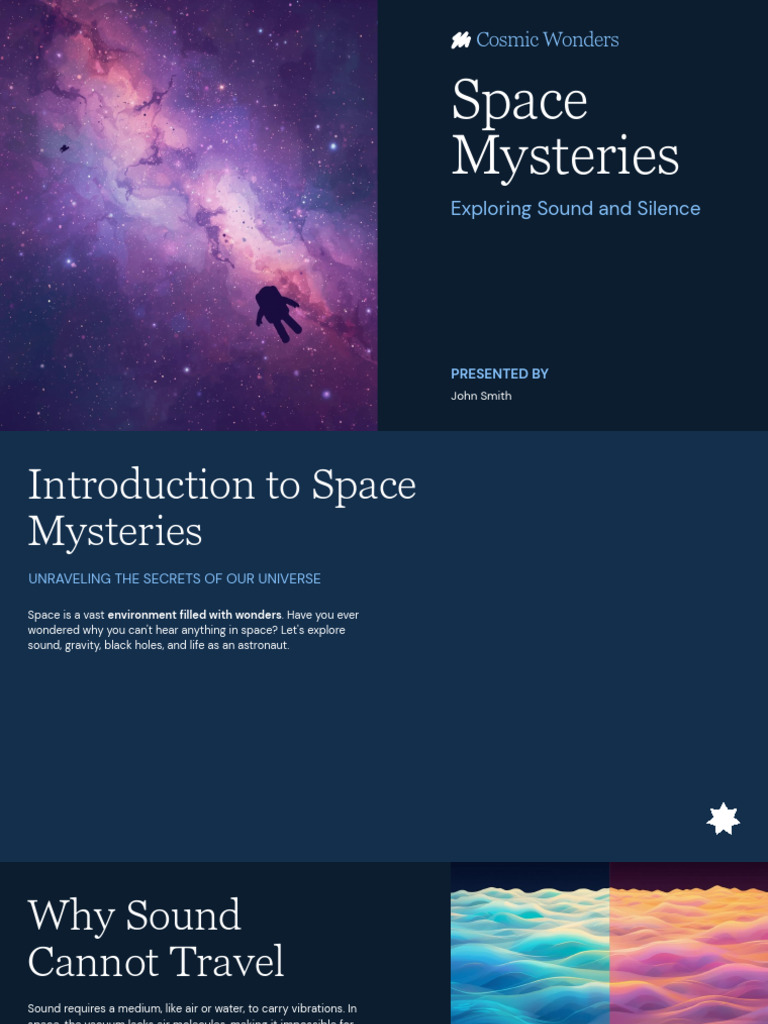 Presentation - Space Mysteries | PDF | Outer Space | Gravity