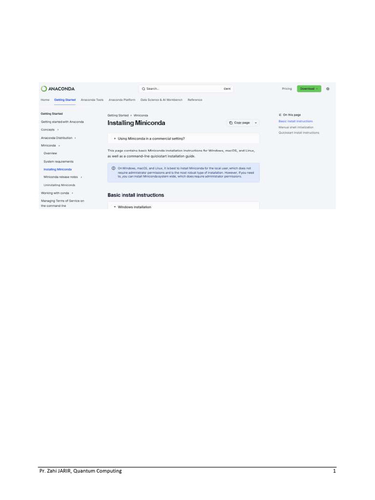 Installation et simulation avec Qiskit | PDF | Calculateur quantique ...