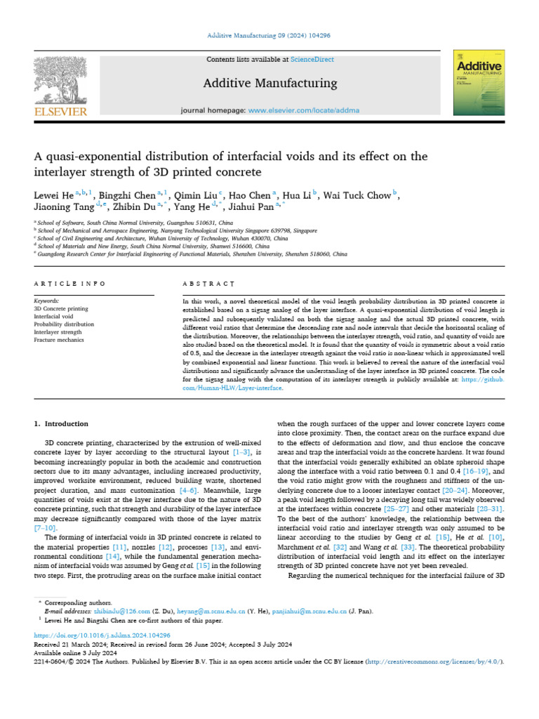 A Quasi-Exponential Distribution of Interfacial Voids and Its Effect On ...