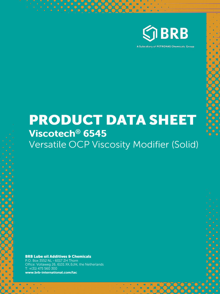 BRB LAC PDS - Viscotech 6545 - 202211 | PDF