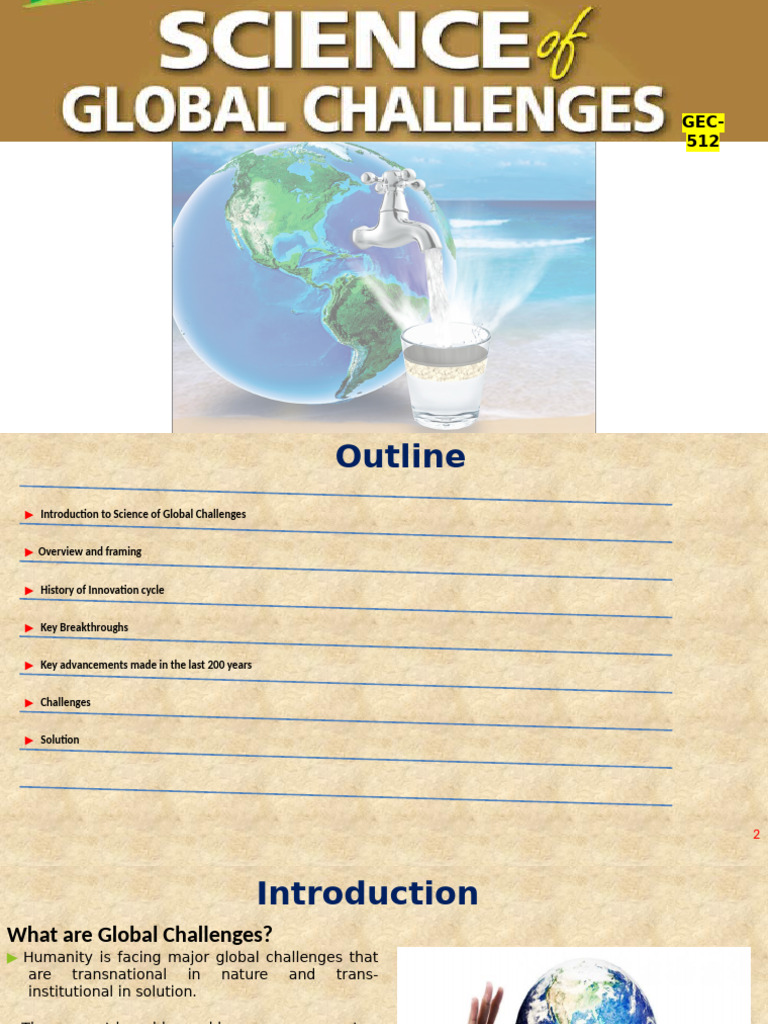 Lecture 1science of Global Challenges | PDF | Nuclear Power | Vaccines