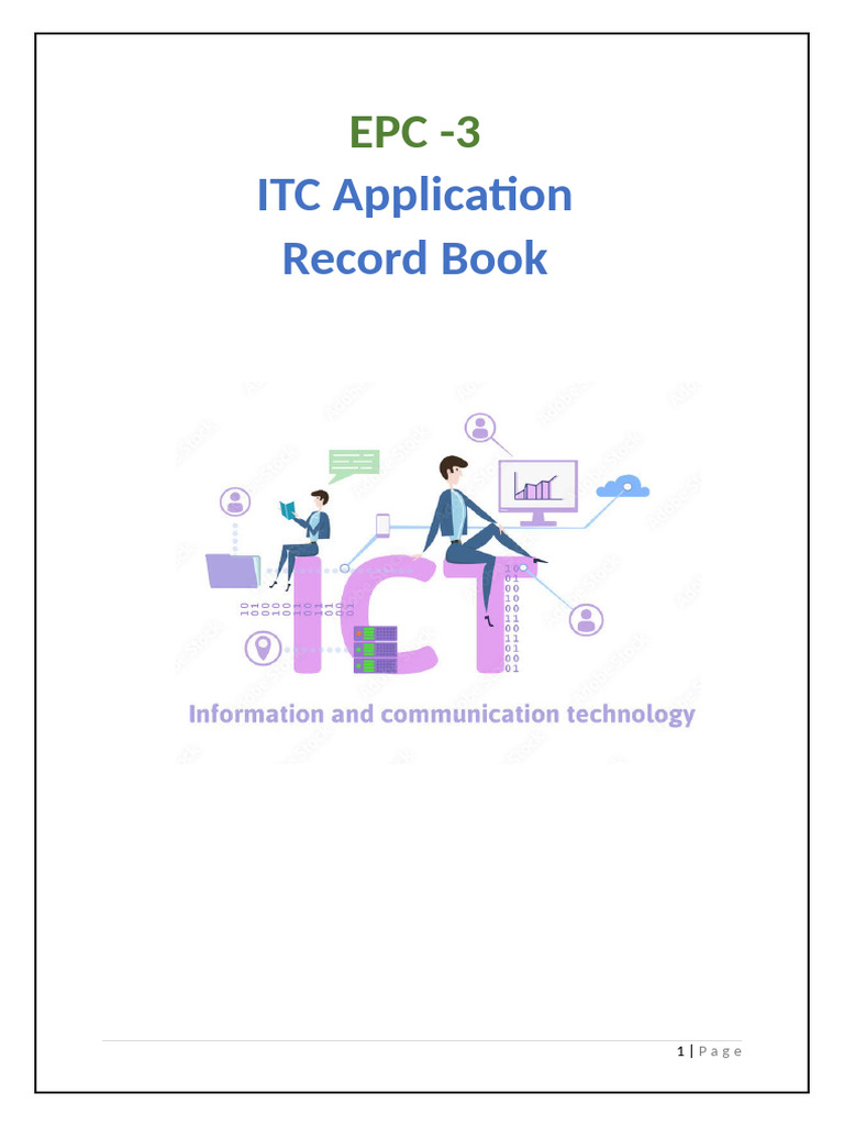 ICT Application Record Book Overview | PDF | Integrated Circuit ...