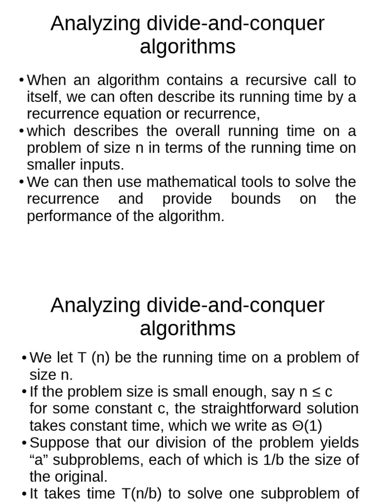 3recursive Tree Master Theorem PPT5 | PDF | Applied Mathematics ...