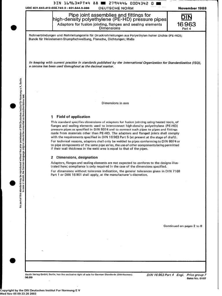 DIN Copyright Information Document | PDF