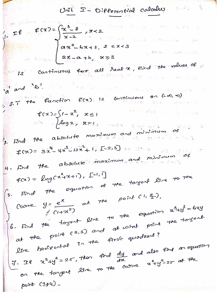 Unit I - Important Questions | PDF