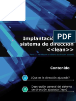 Implantación de Un Sistema de Dirección Lean. Introduccion