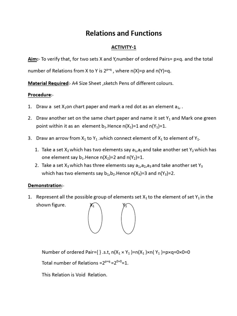 Activities(1-2) (1) | PDF | Function (Mathematics)