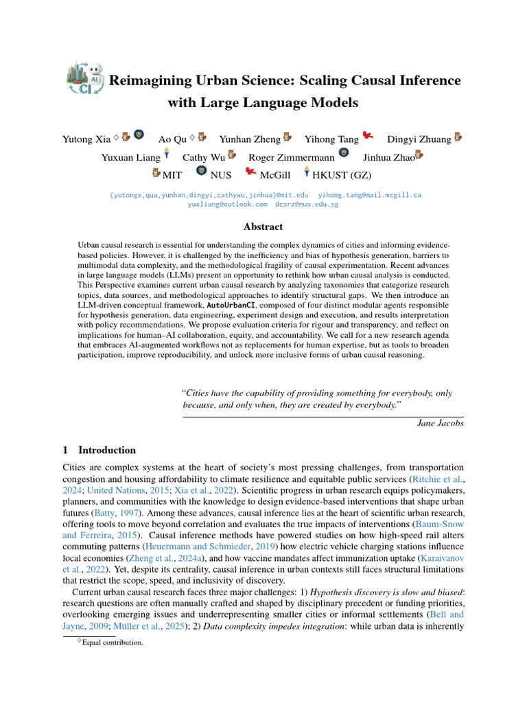 AI-Enhanced Urban Causal Inference Framework | PDF | Causality ...