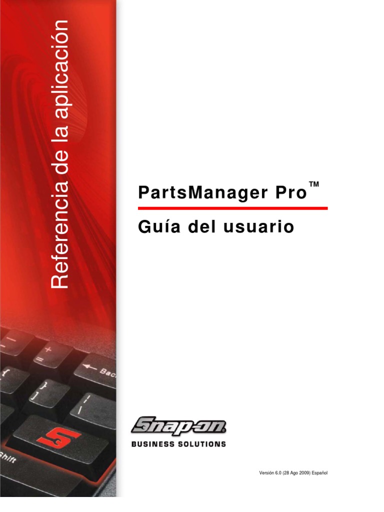 Manual Parts Manager Pro PDF Point and Click Ventana (informática)