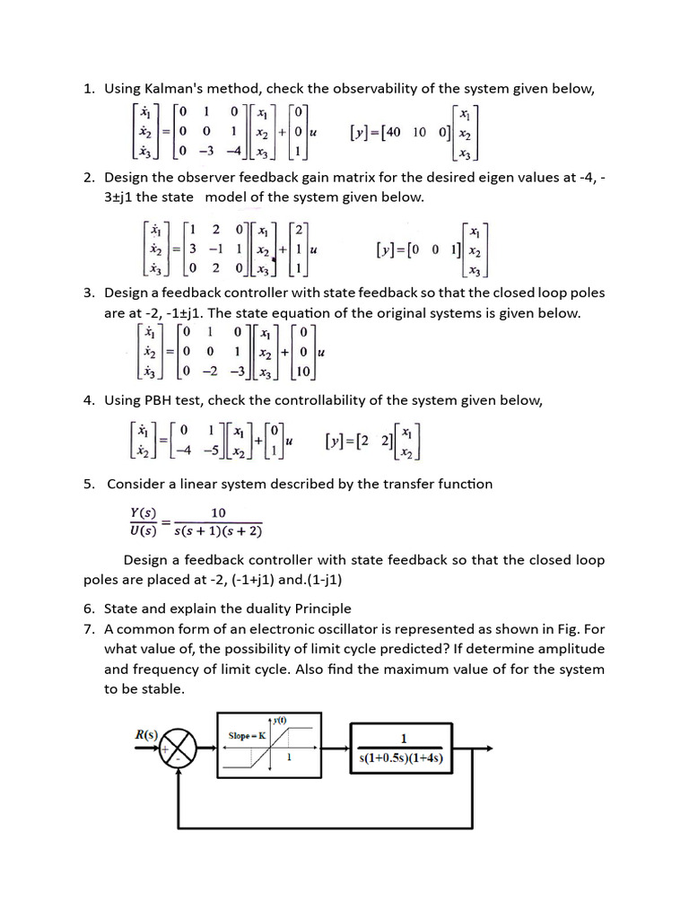Control System Design and Analysis Techniques | PDF