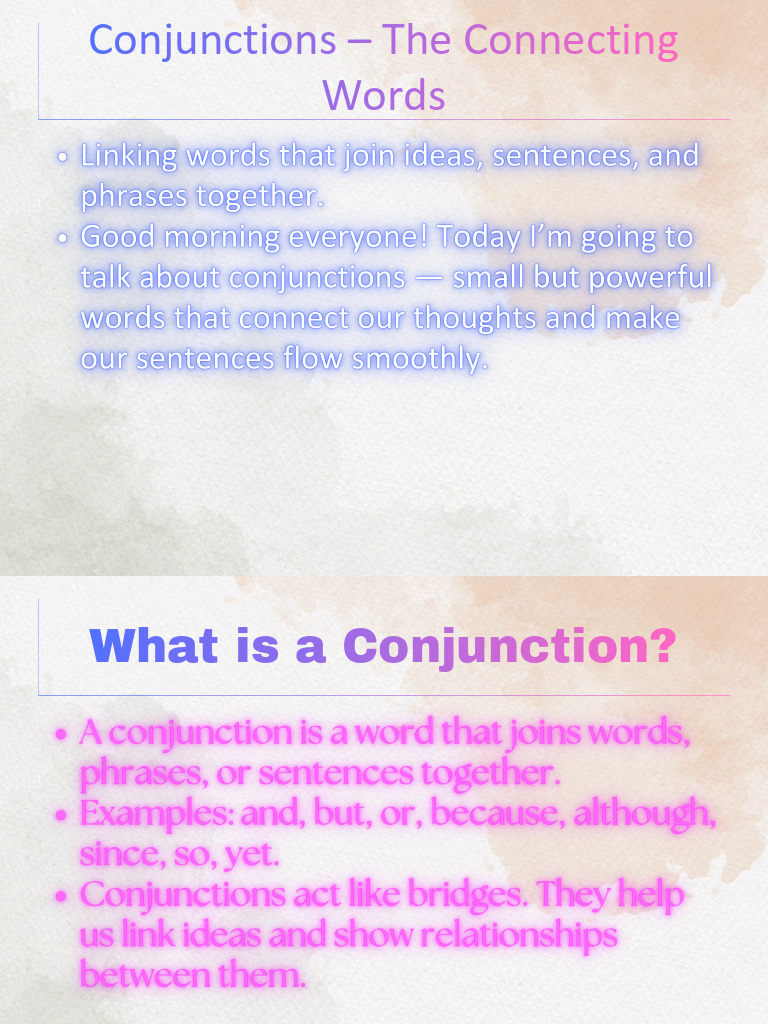 Conjuction Made by Waris.pptx | PDF