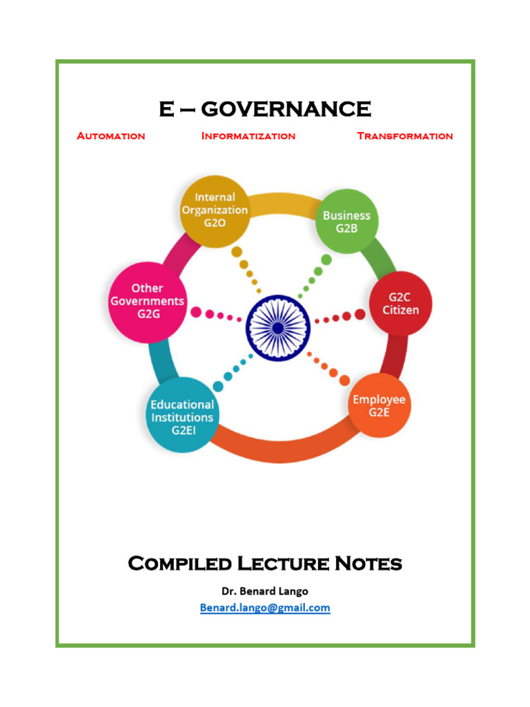 E-Governance Overview and Benefits | PDF | E Government | Computing