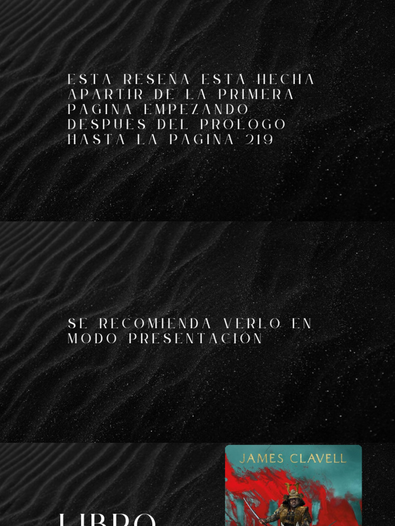 Reseña del libro Shogun de James Clavell | PDF