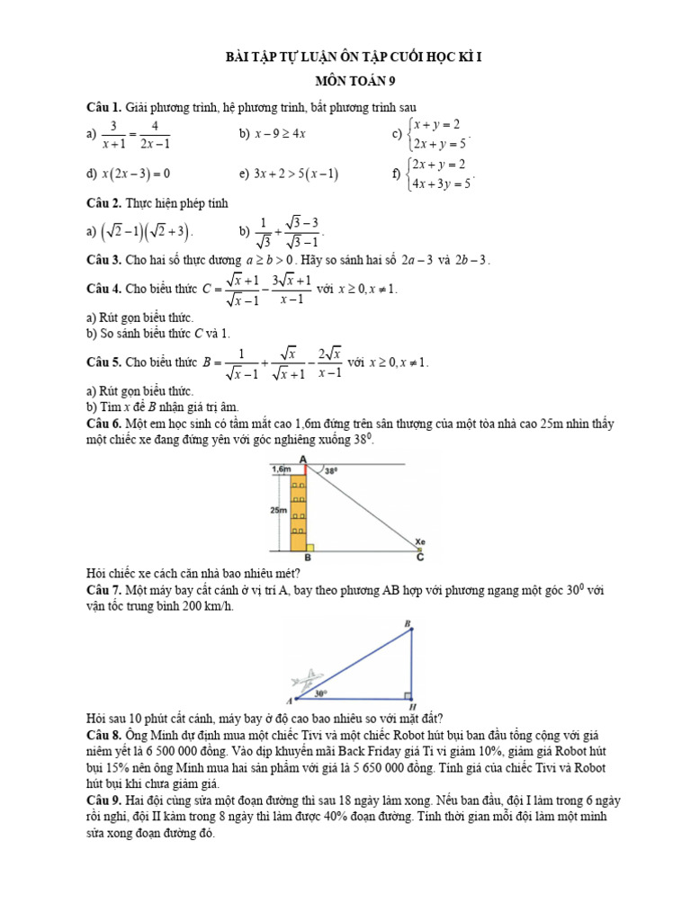 Cuoi HK 1 Tu Luan On Tap | PDF