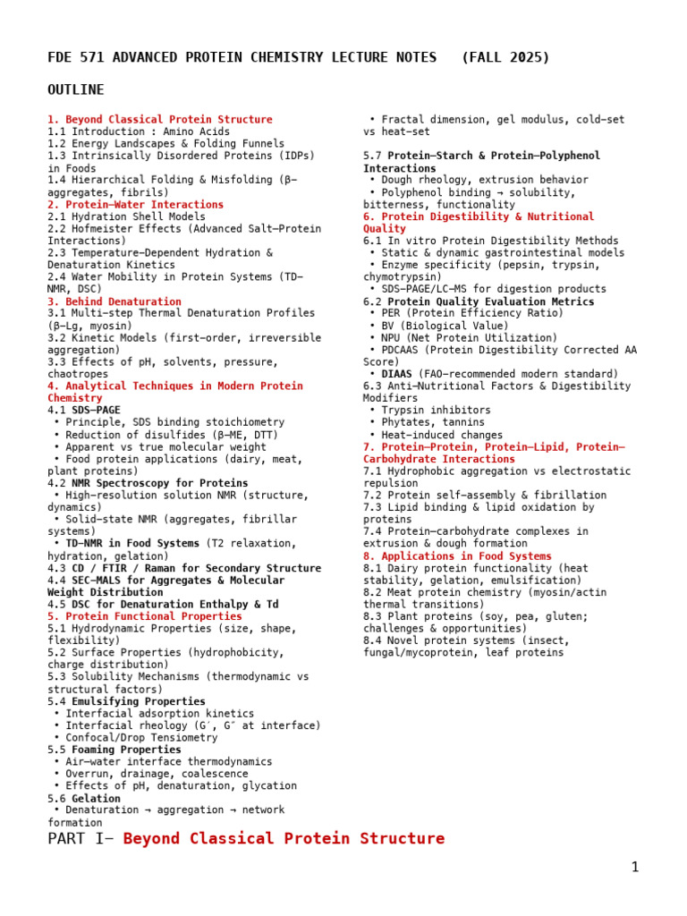 Week6.1 Lectures | PDF | Amino Acid | Protein Folding