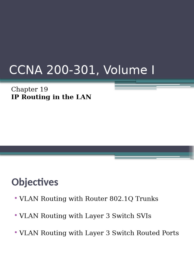 IP Routing Techniques in LANs Explained | PDF | Network Switch ...