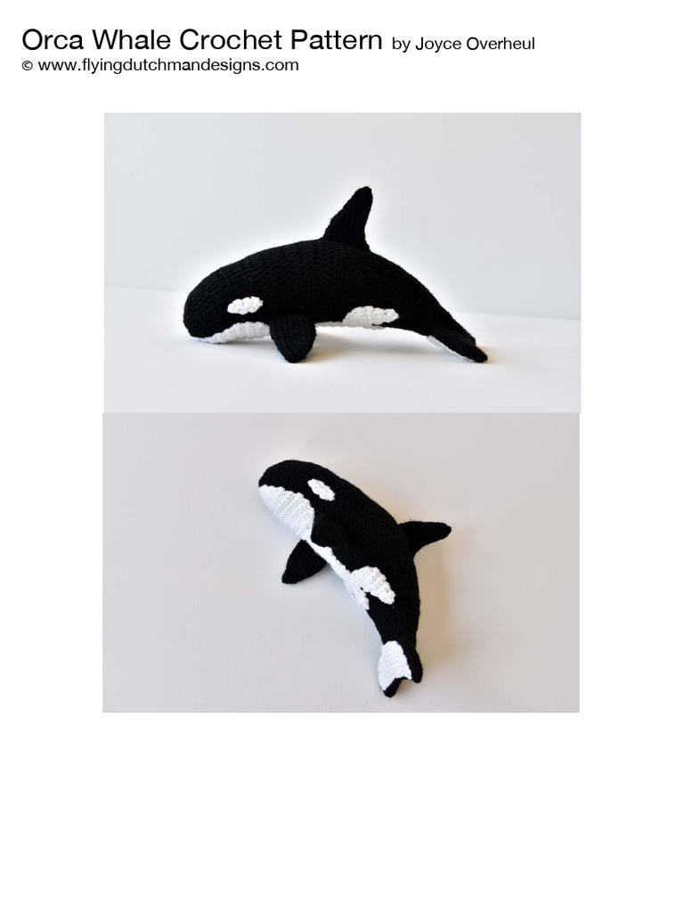 Orca Whale Crochet Pattern Guide | PDF | Crochet | Figured Fabrics