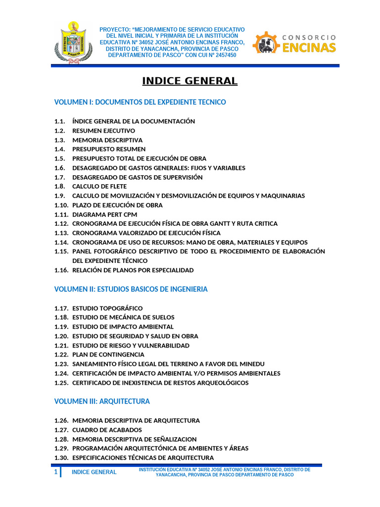 1.1 Indice General Encinas | PDF