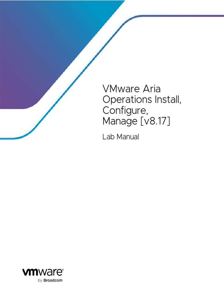 VMware Aria Operations Lab Manual v8.17 | PDF | Virtual Machine | Tag ...