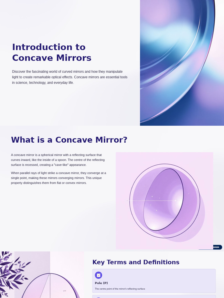 Understanding Concave Mirrors: Basics & Uses | PDF | Mirror | Optics