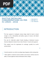 Ductile Detailing Guidelines per IS 13920 | PDF | Beam (Structure ...