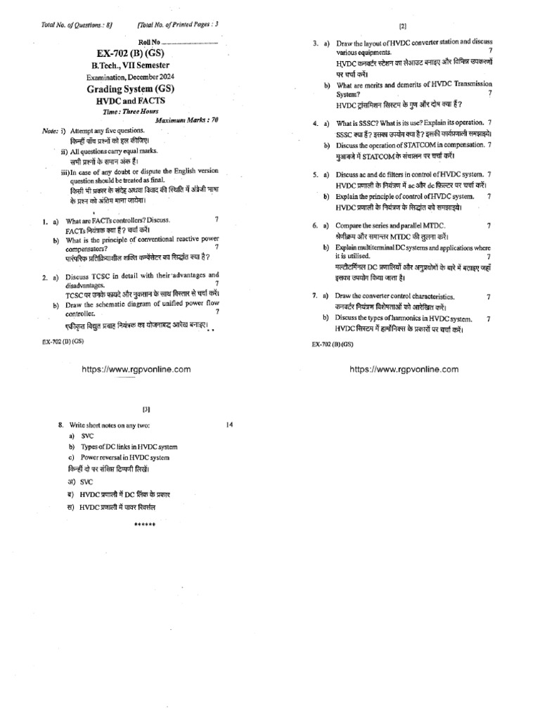 Ex 702 b Hvdc and Facts Dec 2024 | PDF